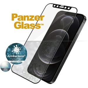 Szkło hartowane PanzerGlass E2E Anti-Glare Apple iPhone 12/12 Pro Case Friendly AntiBacterial Microfracture czarny/black