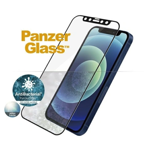 Kup PanzerGlass Apple Gehärtetes Glas E2E Anti-Glare iPhone 12 mini Case Friendly AntiBacterial Anti-Glare schwarz/schwarz - PZG142 - {ean13} - Sklep Home Screen