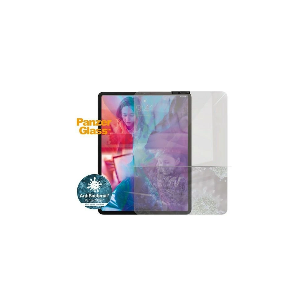 Szkło hartowane PanzerGlass E2E Microfracture Apple iPad Pro 12.9 2018/2020/2021 (3., 4. i 5. generacji) CamSlider Case Friendly AntiBacterial czarny/black 2703