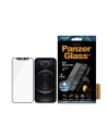 Szkło hartowane PanzerGlass E2E Microfracture Apple iPhone 12/12 Pro CamSlider Case Friendly AntiBacterial czarny/black