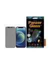 PanzerGlass Apple Gehärtetes Glas E2E Microfracture iPhone 12 mini Case Friendly CamSlider Datenschutz Antibakteriell schwarz/schwarz