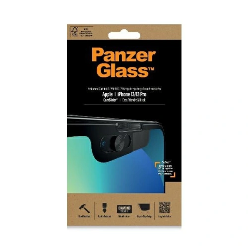 Kup Szkło hartowane PanzerGlass E2E Microfracture Apple iPhone 16e / 14 / 13 / 13 Pro CamSlider Case Friendly AntiBacterial czarny/black 2748 - PZG156 - {ean13} - Sklep Home Screen