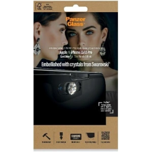 Kup Szkło hartowane PanzerGlass E2E Microfracture Apple iPhone 16e / 14 / 13 / 13 Pro CamSlider Swarovsky Case Friendly AntiBacterial czarny/black 2751 - PZG157 - {ean13} - Sklep Home Screen