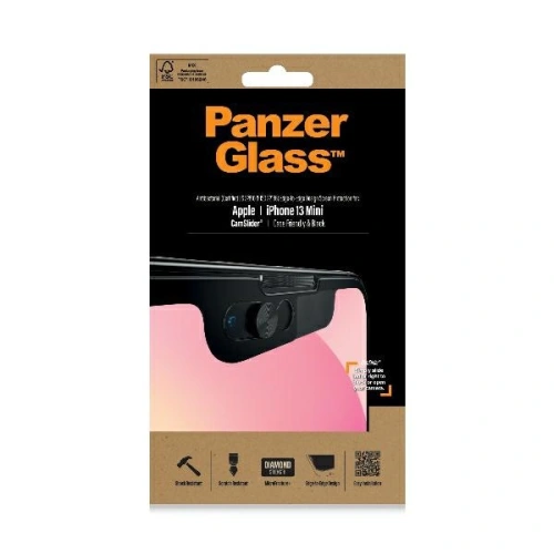 Kup Edzett üveg PanzerGlass E2E Mikrotörés Apple iPhone 13 mini CamSlider Case Friendly Antibakteriális fekete/black 2747 - PZG160 - {ean13} - Sklep Home Screen