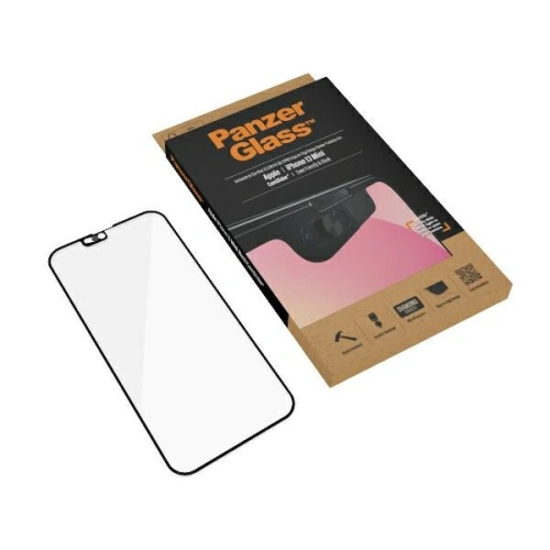Kup PanzerGlass Apple Gehärtetes Glas E2E Microfracture iPhone 13 mini CamSlider Case Friendly AntiBacterial schwarz/schwarz 2747 - PZG160 - {ean13} - Sklep Home Screen