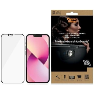 Kup PanzerGlass Apple Gehärtetes Glas E2E Microfracture iPhone 13 mini CamSlider Swarovsky Case Friendly AntiBacterial schwarz/schwarz 2750 - PZG161 - {ean13} - Sklep Home Screen