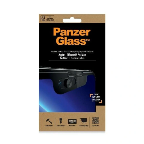 Buy PanzerGlass E2E Microfracture Apple iPhone 13 Pro Max CamSlider Case Friendly AntiBacterial black 2749 - PZG163 - {ean13} - Home Screen Store Europe