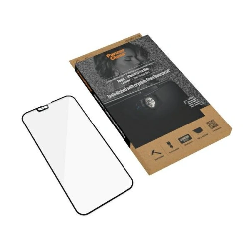 Kup PanzerGlass Apple Gehärtetes Glas E2E Microfracture iPhone 13 Pro Max CamSlider Swarovsky Case Friendly AntiBacterial schwarz/schwarz 2752 - PZG164 - {ean13} - Sklep Home Screen