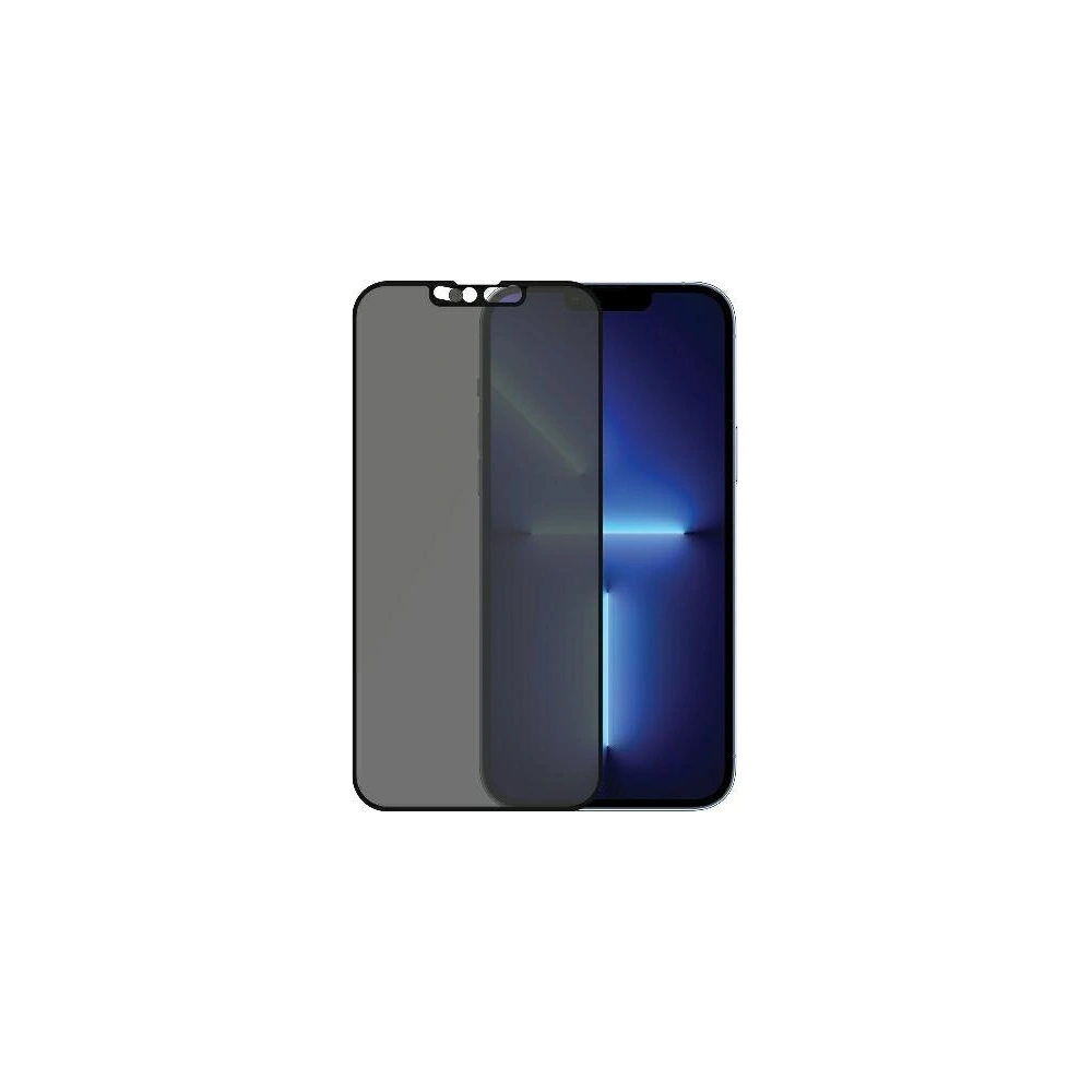 Szkło hartowane PanzerGlass E2E Microfracture Apple iPhone 13 Pro Max Case Friendly CamSlider Privacy Antibacterial czarny/black P2749