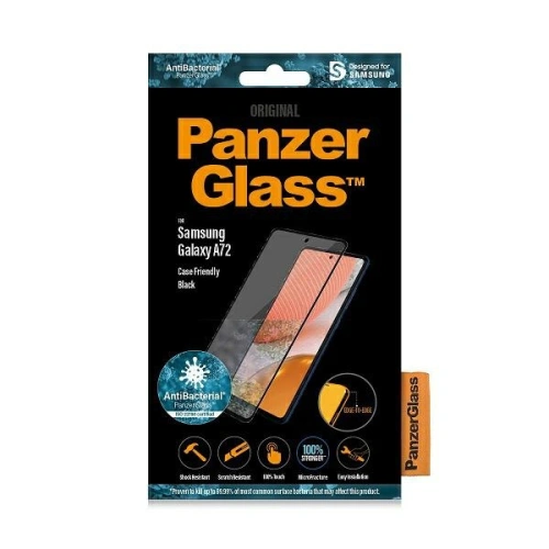 Buy PanzerGlass E2E Microfracture Samsung Galaxy A72 Case Friendly AntiBacterial black - PZG169 - {ean13} - Home Screen Store Europe