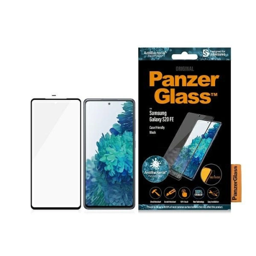 Kup Sticlă securizată PanzerGlass E2E Microfracture Samsung Galaxy S20 FE Case Friendly Finger Print AntiBacterial negru/black - PZG170 - {ean13} - Sklep Home Screen