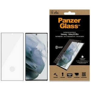 Kup PanzerGlass Samsung Gehärtetes Glas E2E Microfracture Galaxy S22 Ultra Case Friendly AntiBacterial schwarz/schwarz 7295 - PZG177 - {ean13} - Sklep Home Screen