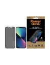Szkło prywatyzujące PanzerGlass E2E Privacy Apple iPhone 16e / 14 / 13 / 13 Pro Case Friendly Microfracture AntiBacterial czarny/black ProP2745