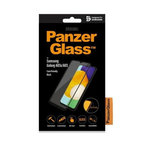 Kup Szkło hartowane PanzerGlass E2E Regular Samsung Galaxy A03 Case Friendly czarny/black 7280 - PZG183 - {ean13} - Sklep Home Screen