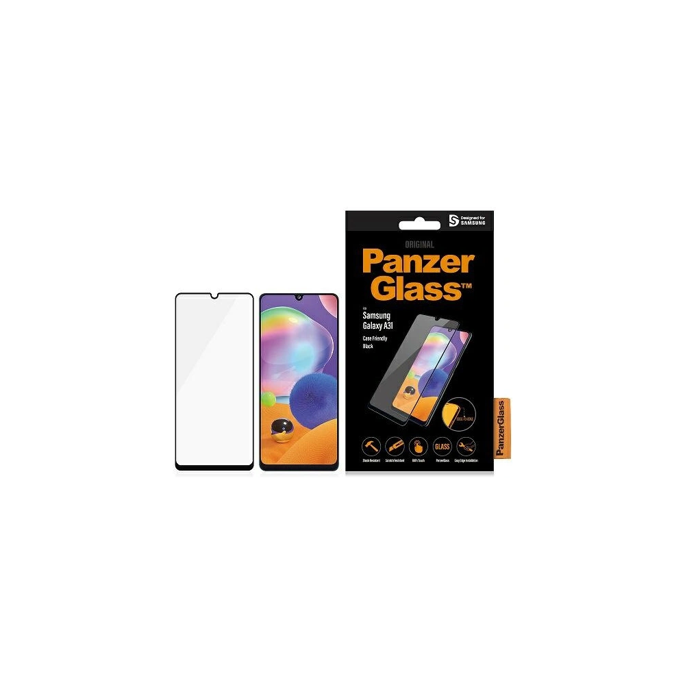 Szkło hartowane PanzerGlass E2E Regular Samsung Galaxy A31/A32 Case Friendly czarny/black