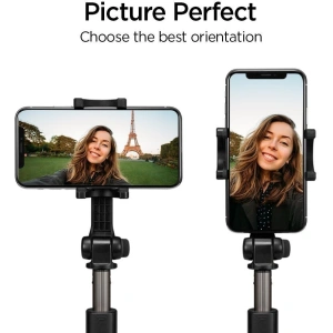 Spigen S540W Wireless Selfie Stick Tripod Black