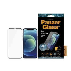 Kup PanzerGlass Apple Gehärtetes Glas E2E Super+ iPhone 12 mini Case Friendly AntiBacterial MicroFracture schwarz/schwarz - PZG214 - {ean13} - Sklep Home Screen