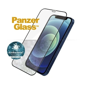 Kup PanzerGlass Apple Gehärtetes Glas E2E Super+ iPhone 12 mini Case Friendly AntiBacterial MicroFracture schwarz/schwarz - PZG214 - {ean13} - Sklep Home Screen