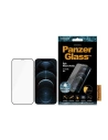 Szkło hartowane PanzerGlass E2E Super+ Apple iPhone 12 Pro Max Case Friendly AntiBacterial Microfracture czarny/black