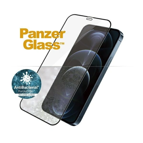 Kup Szkło hartowane PanzerGlass E2E Super+ Apple iPhone 12 Pro Max Case Friendly AntiBacterial Microfracture czarny/black - PZG216 - {ean13} - Sklep Home Screen