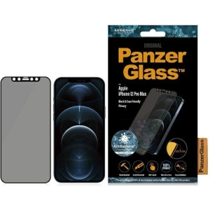 Kup Szkło hartowane PanzerGlass E2E Super+ Apple iPhone 12 Pro Max Case Friendly AntiBacterial Microfracture Privacy czarny/black - PZG217 - {ean13} - Sklep Home Screen