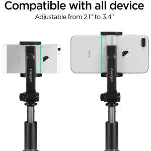 Spigen S540W Wireless Selfie Stick Tripod Black