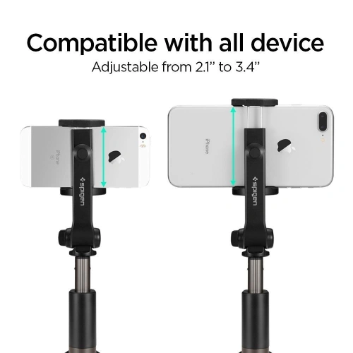 Buy Spigen S540w Wireless Selfie Stick Tripod Black - SPN732BLK - {ean13} - Home Screen Store Europe