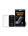 Szkło hartowane PanzerGlass E2E Super+ Apple iPhone 12/12 Pro Case Friendly AntiBacterial MicroFracture czarny/black