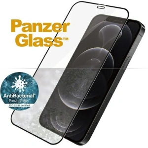 Kup Szkło hartowane PanzerGlass E2E Super+ Apple iPhone 12/12 Pro Case Friendly AntiBacterial MicroFracture czarny/black - PZG218 - {ean13} - Sklep Home Screen