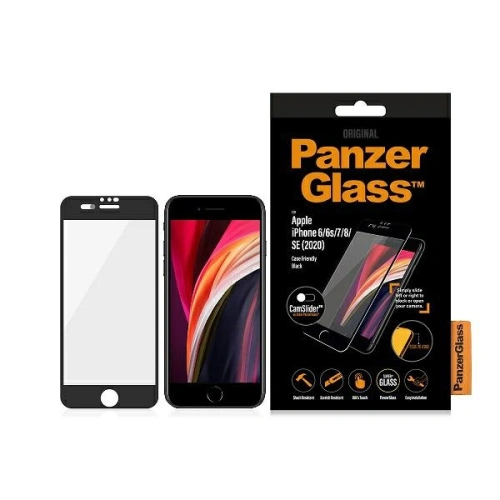 Buy PanzerGlass E2E Super+ Apple iPhone SE 2022/SE 2020/8/7 Case Friendly CamSlider black - PZG220 - {ean13} - Home Screen Store Europe