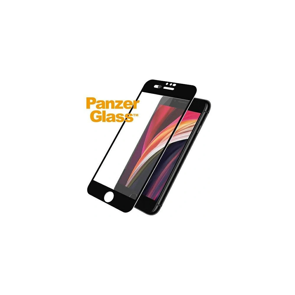 Szkło hartowane PanzerGlass E2E Super+ Apple iPhone SE 2022/SE 2020/8/7 Case Friendly CamSlider czarny/black