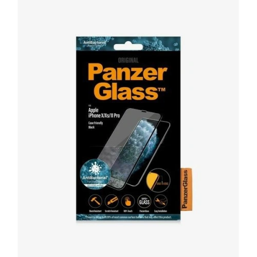 Kup PanzerGlass Apple Gehärtetes Glas E2E Super+ iPhone 11 Pro/XS/X Hülle Friendly schwarz/schwarz - PZG222 - {ean13} - Sklep Home Screen