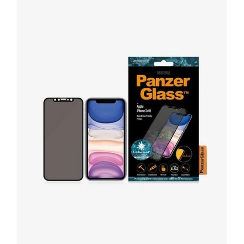 Kup PanzerGlass Apple Gehärtetes Glas E2E Super+ iPhone 11/XR Case Friendly Privacy schwarz/schwarz - PZG225 - {ean13} - Sklep Home Screen