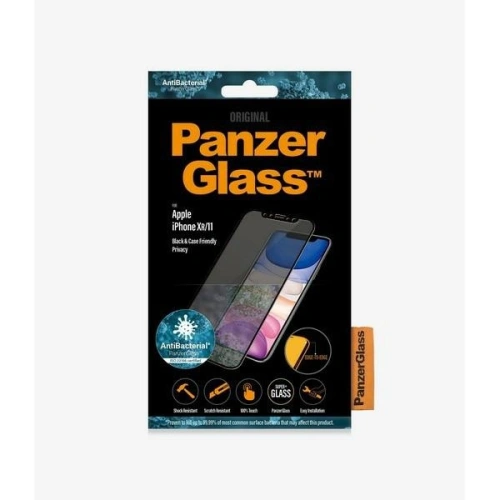 Kup PanzerGlass Apple Gehärtetes Glas E2E Super+ iPhone 11/XR Case Friendly Privacy schwarz/schwarz - PZG225 - {ean13} - Sklep Home Screen