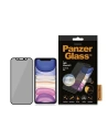 PanzerGlass Apple Gehärtetes Glas E2E Super+ iPhone 11/XR Case Friendly, CamSlider Privacy schwarz/schwarz