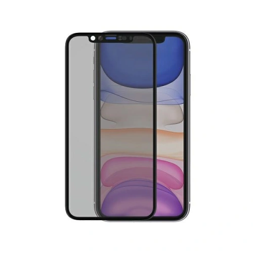 Kup PanzerGlass Apple Gehärtetes Glas E2E Super+ iPhone 11/XR Case Friendly, CamSlider Privacy schwarz/schwarz - PZG227 - {ean13} - Sklep Home Screen
