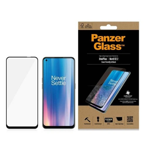 Kup PanzerGlass OnePlus Gehärtetes Glas E2E Super+ Nord CE 2 Case Friendly schwarz/schwarz - PZG231 - {ean13} - Sklep Home Screen