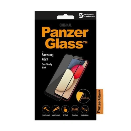 Kup Szkło hartowane PanzerGlass E2E Super+ Samsung Galaxy A02s Case Friendly AntiBacterial czarny/black - PZG233 - {ean13} - Sklep Home Screen