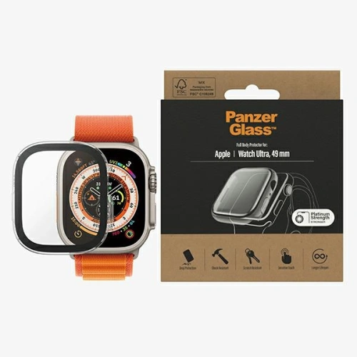 Kup Szkło hartowane PanzerGlass Full Body Apple Watch Ultra 49mm przezroczysty/transparent 3677 - PZG254 - {ean13} - Sklep Home Screen