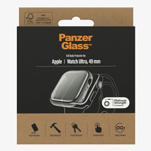 Kup Szkło hartowane PanzerGlass Full Body Apple Watch Ultra 49mm przezroczysty/transparent 3677 - PZG254 - {ean13} - Sklep Home Screen