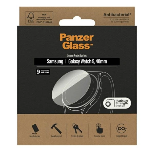 Kup Sticlă securizată PanzerGlass Samsung Galaxy Watch Classic 5 40mm Protecție pentru ecran Antibacteriană 3674 - PZG266 - {ean13} - Sklep Home Screen