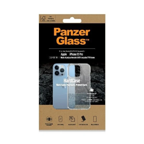 Buy PanzerGlass HardCase Apple iPhone 13 Pro Antibacterial Military grade clear 0323 - PZG274 - {ean13} - Home Screen Store Europe