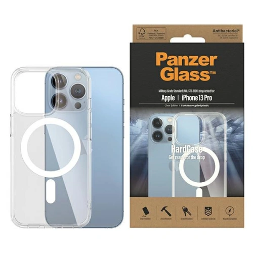 Buy PanzerGlass HardCase Apple iPhone 13 Pro MagSafe Antibacterial Military grade transparent 0430 - PZG275 - {ean13} - Home Screen Store Europe