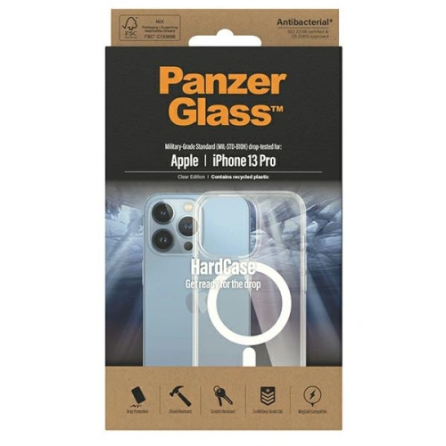 Buy PanzerGlass HardCase Apple iPhone 13 Pro MagSafe Antibacterial Military grade transparent 0430 - PZG275 - {ean13} - Home Screen Store Europe