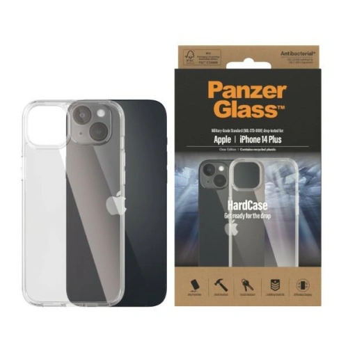 Kup Etui PanzerGlass HardCase Apple iPhone 14 Plus / 15 Plus Antibacterial de grad militar transparent 0403 - PZG278 - {ean13} - Sklep Home Screen