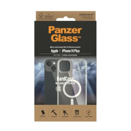 Kup Etui PanzerGlass HardCase Apple iPhone 14 Plus / 15 Plus MagSafe Antibacterian de grad militar transparent 0411 - PZG279 - {ean13} - Sklep Home Screen
