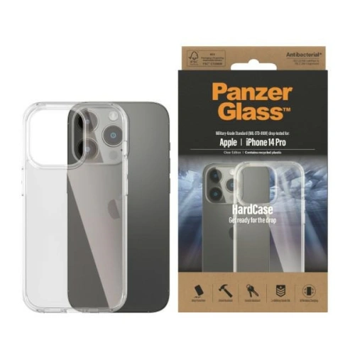 Kup Etui PanzerGlass HardCase Apple iPhone 14 Pro Antibakteriális katonai minőségű átlátszó 0402 - PZG280 - {ean13} - Sklep Home Screen