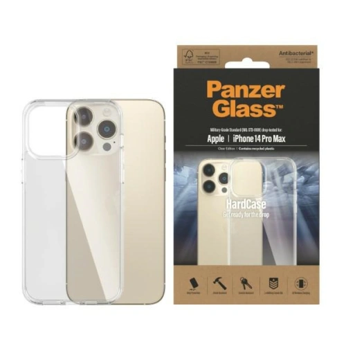 Kup Etui PanzerGlass HardCase Apple iPhone 14 Pro Max antibacterian de grad militar transparent 0404 - PZG282 - {ean13} - Sklep Home Screen