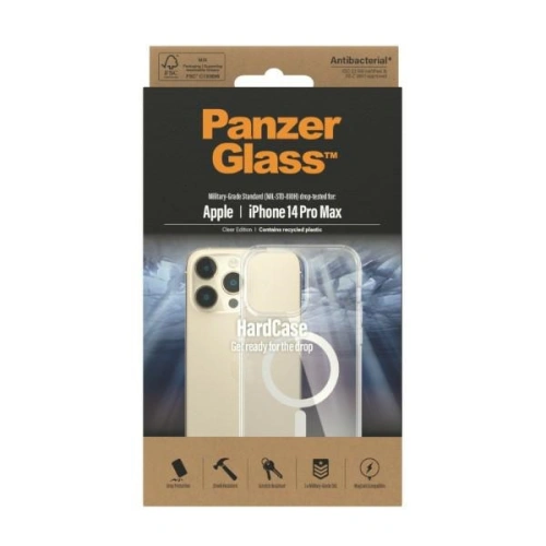Kup Etui PanzerGlass HardCase Apple iPhone 14 Pro Max MagSafe Antibakteriální vojenské kvality transparentní 0412 - PZG283 - {ean13} - Sklep Home Screen