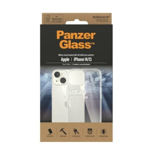 Kup Etui PanzerGlass HardCase Apple iPhone 14/13 Antibacterial de grad militar transparent 0401 - PZG284 - {ean13} - Sklep Home Screen
